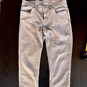 FAHERTY Gray Stretch Terry 5-Pocket Pant L